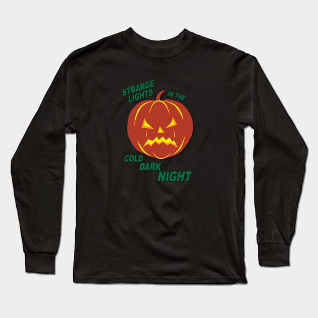 Strange Lights in the Cold Dark Night Long Sleeve T-Shirt by Verl